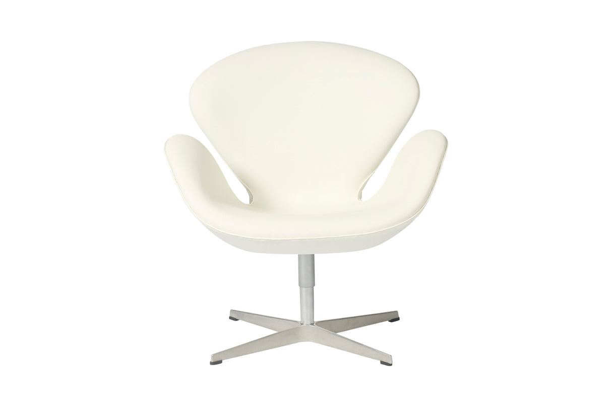 Swan Leather Lounge Arm Chair