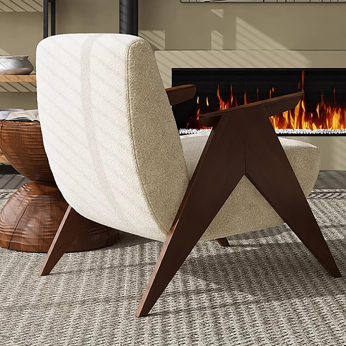 Redwood lounge chair