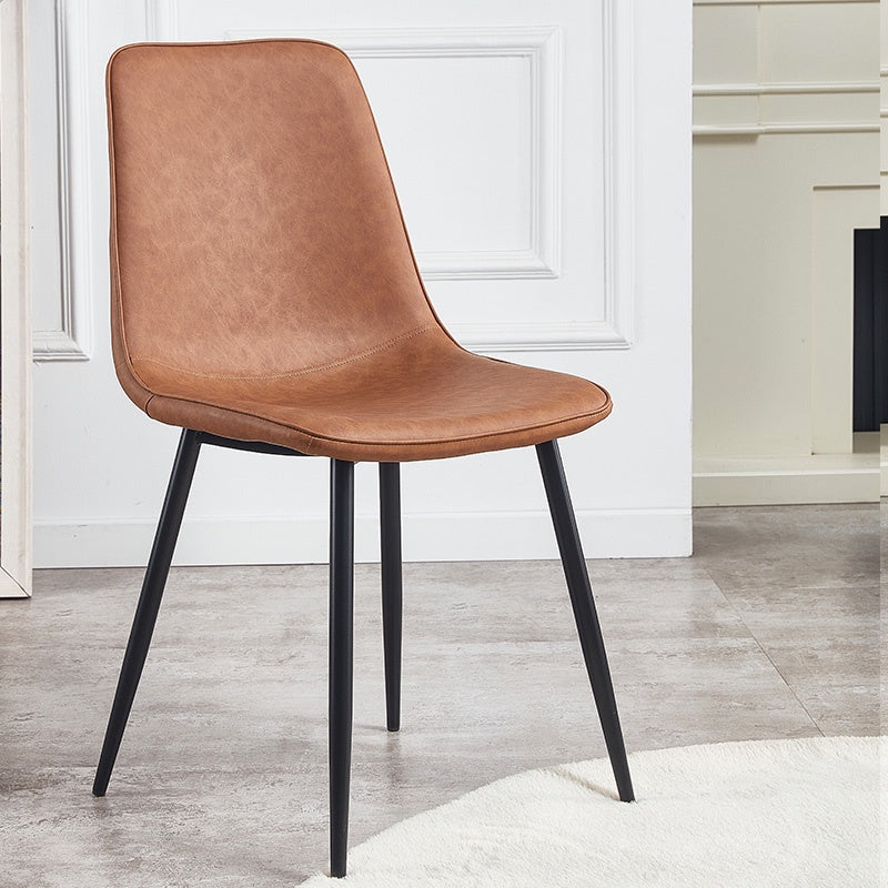 Fred Matte Leather Dining Chair