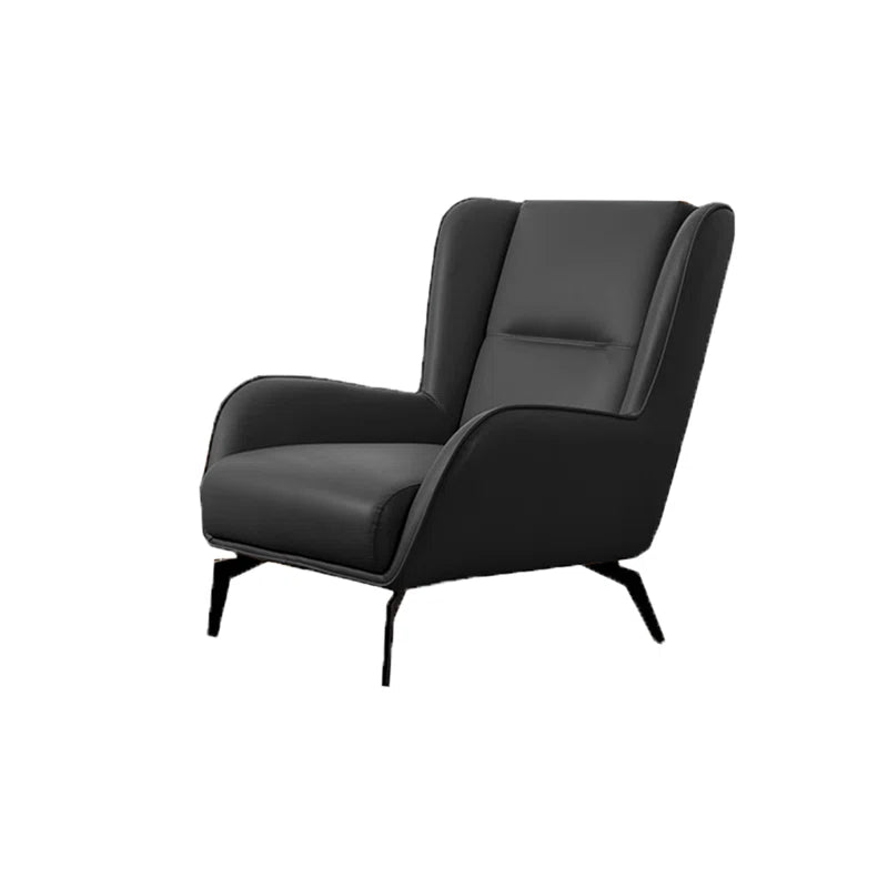 Verona Genuine Leather Lounge Chair, With Footrest