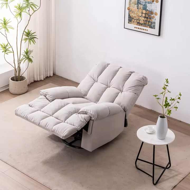 Cloud Rest Hybrid Velvet Recliner, Rocking and Revolving