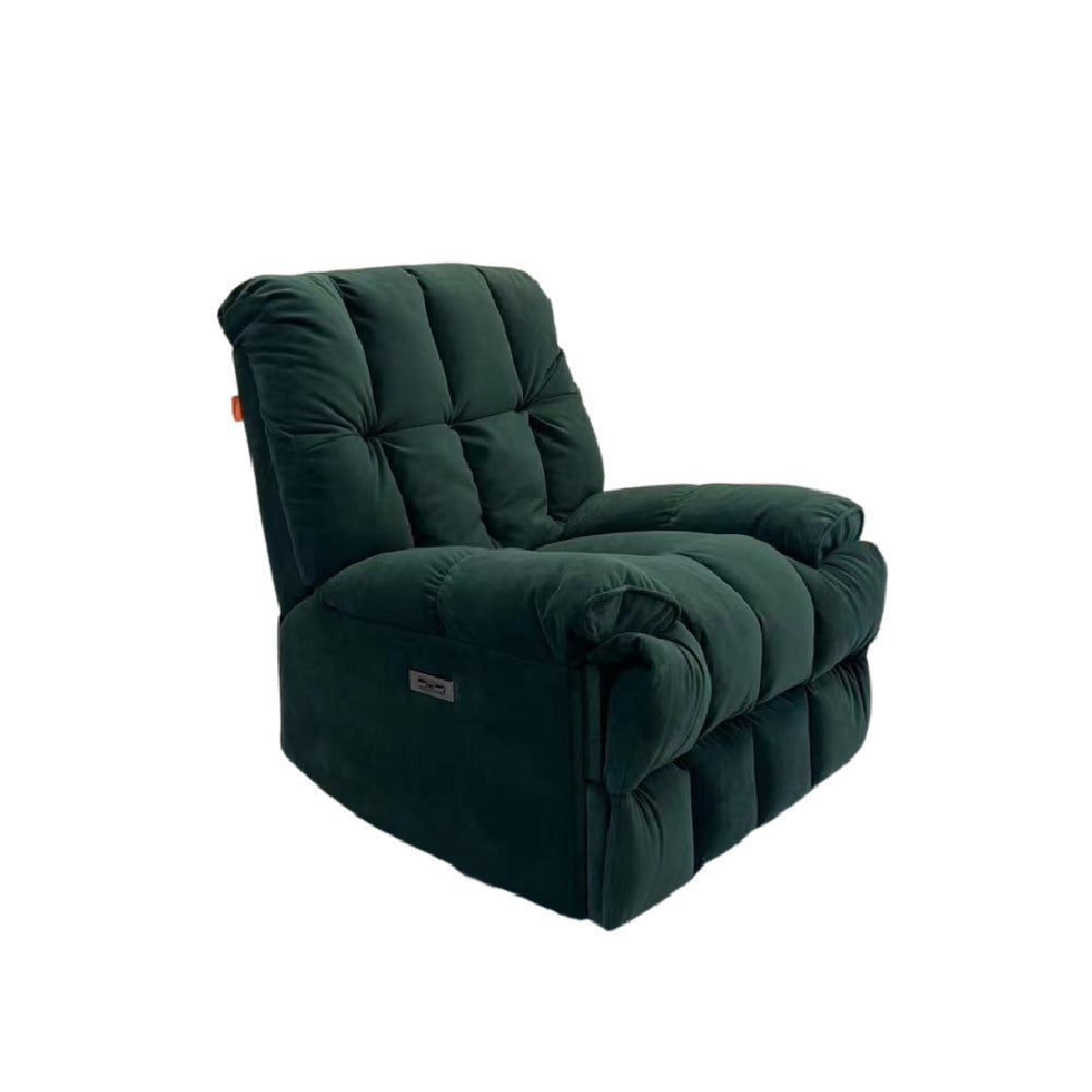 Cloud Rest Hybrid Velvet Recliner, Rocking and Revolving