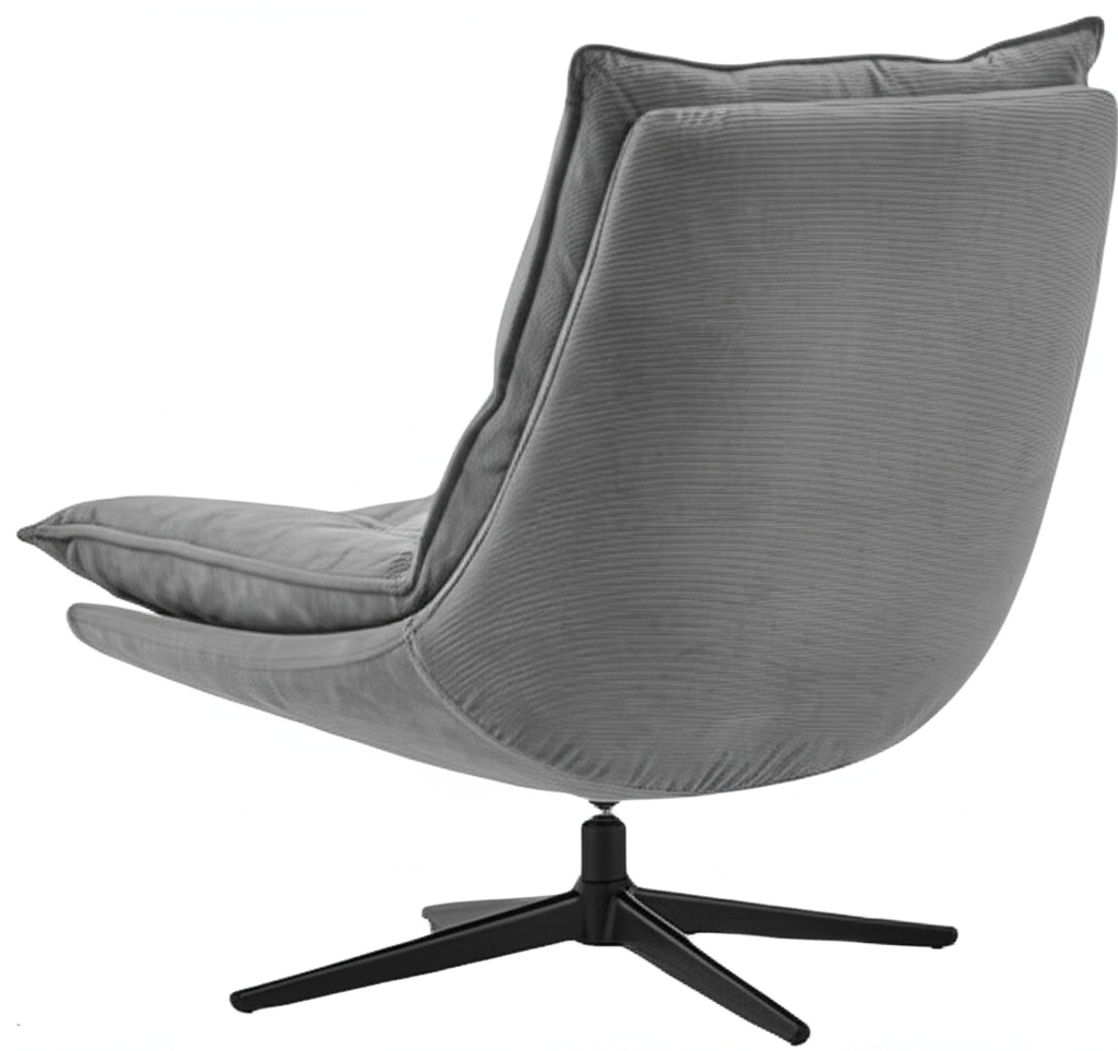 Harmony Corduroy Fabric Swivel Chair