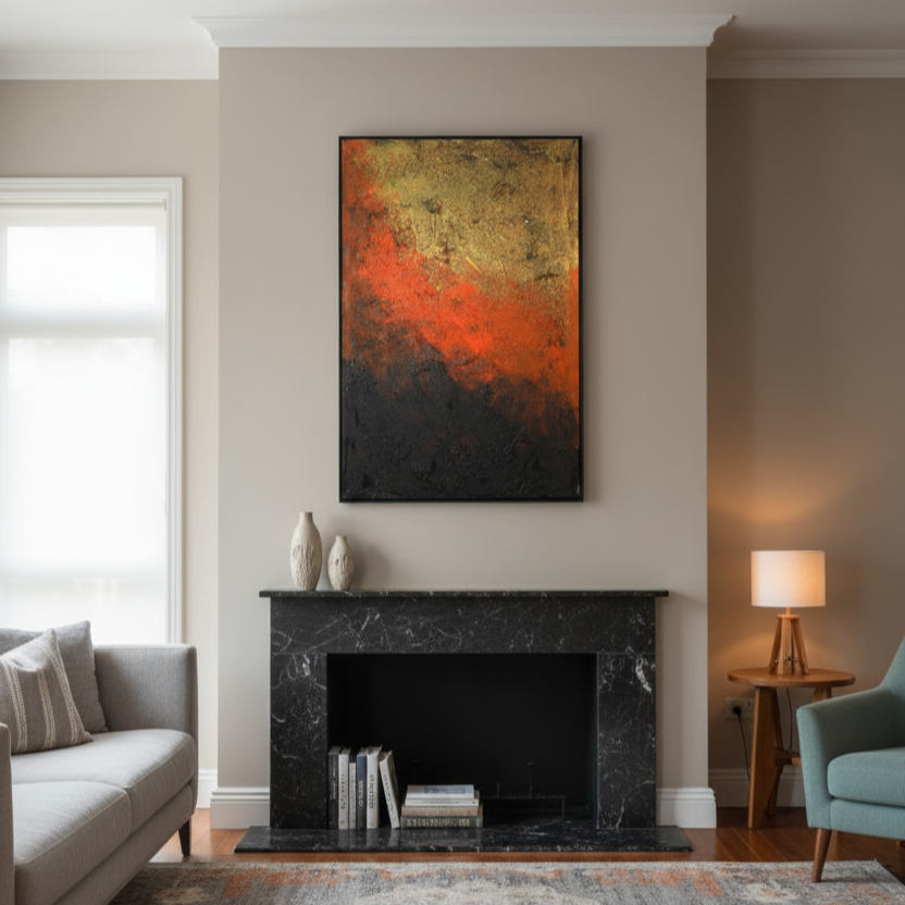 Dark Shower Painting