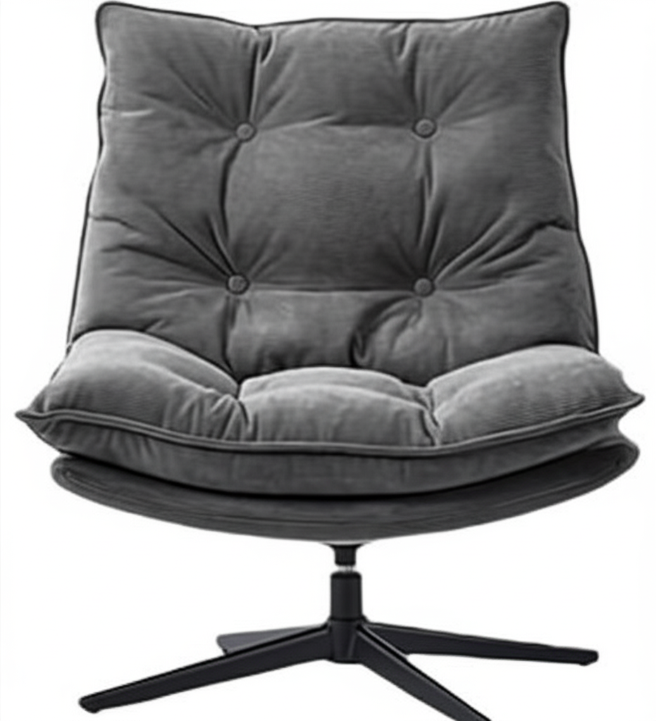 Harmony Corduroy Fabric Swivel Chair