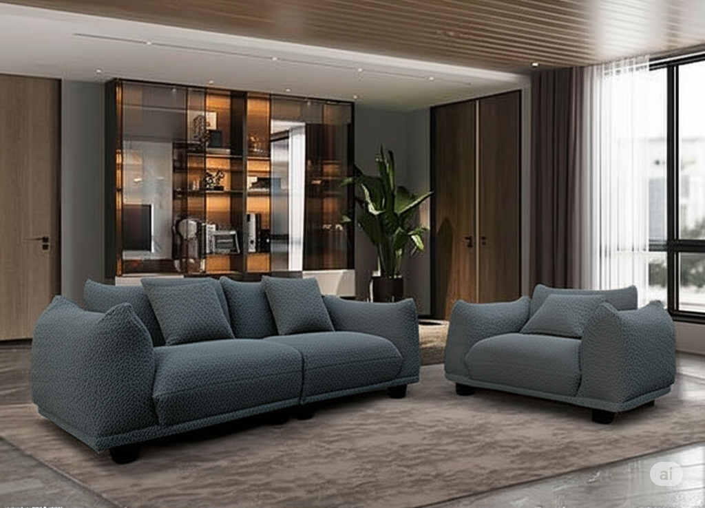 Milan Textured Fabric Sofa