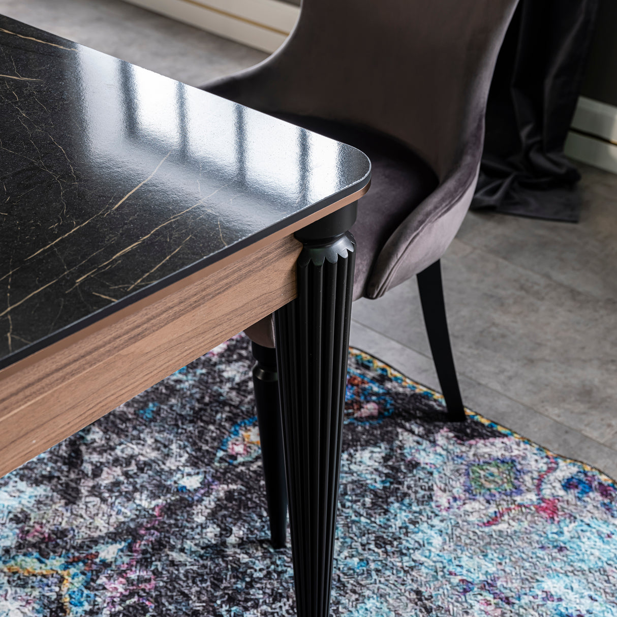 ISTINYE - Dining Set ( 6 Chairs +Table )