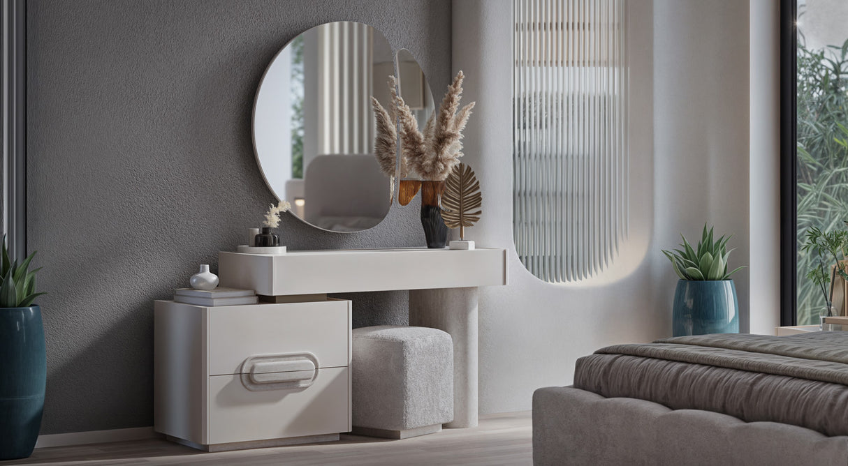 Traverta Dresser with Mirror