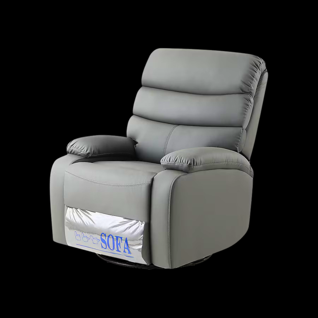 Eden Hybrid Leather Recliner, Rocking and Revolving