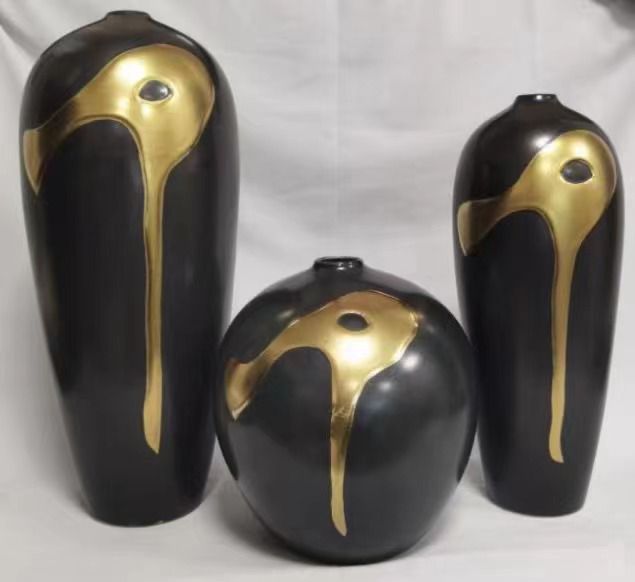 Midnight Opulence Ceramic Vase Small