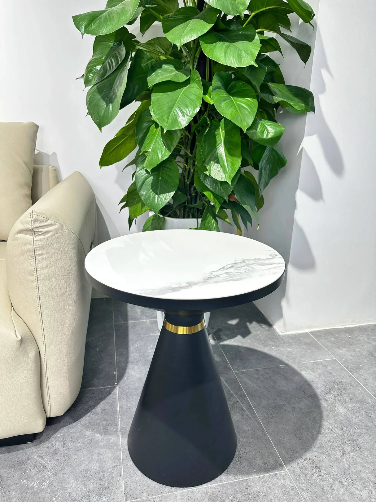 Bistro Wooden Texture Side Table