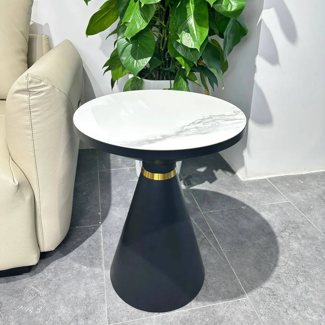 Bistro Wooden Texture Side Table