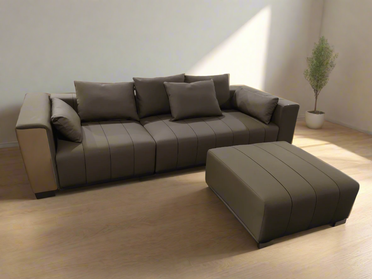 Acho Hybrid Velvet Sofa