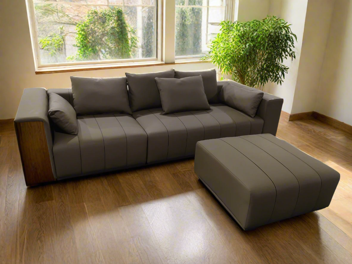 Acho Hybrid Velvet Sofa