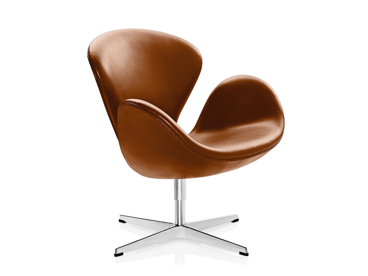 Swan Leather Lounge Arm Chair