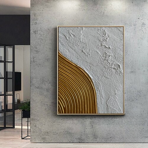 Gold Flow Painting