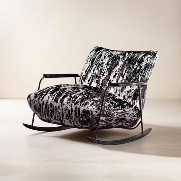 Aura Texture Fabric Rocking Chair