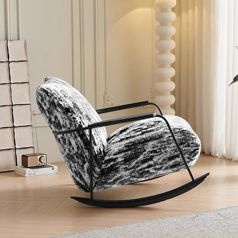 Aura Texture Fabric Rocking Chair