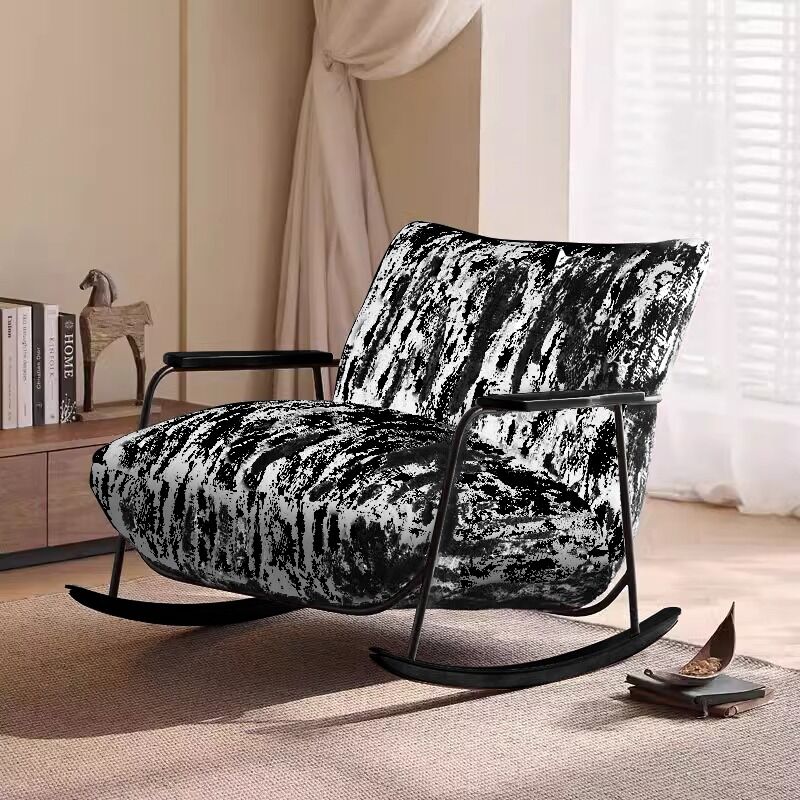 Aura Texture Fabric Rocking Chair