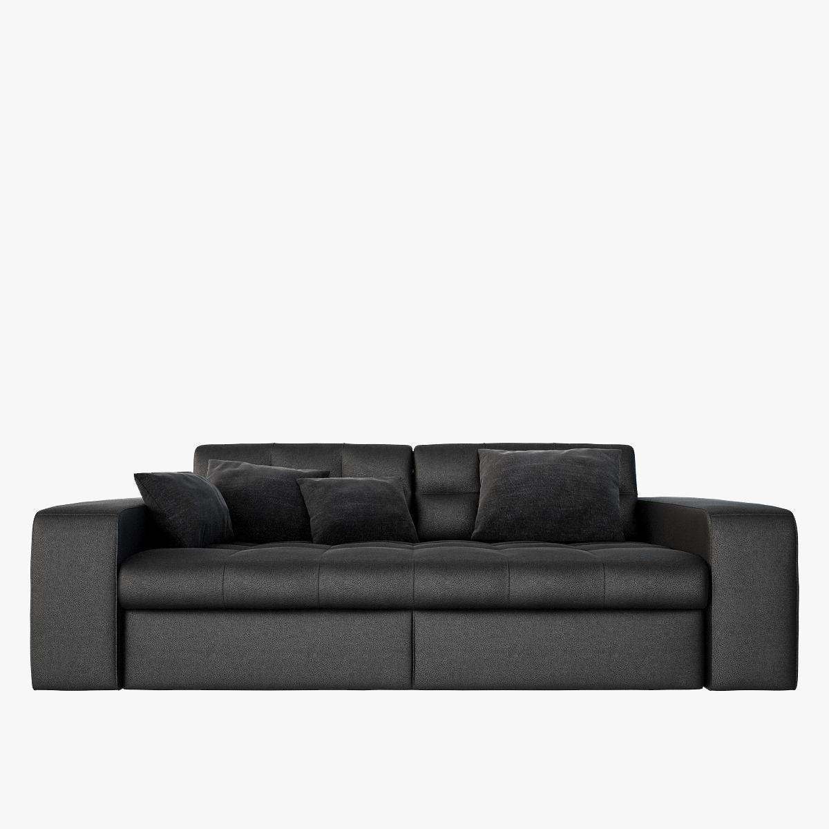 Throne Sofa | Luxurious Modern Sofa Set | Premium Black Upholstery | Regal Design | Comfortable Seating | Contemporary Living Room Furniture | Meeshan Furniture