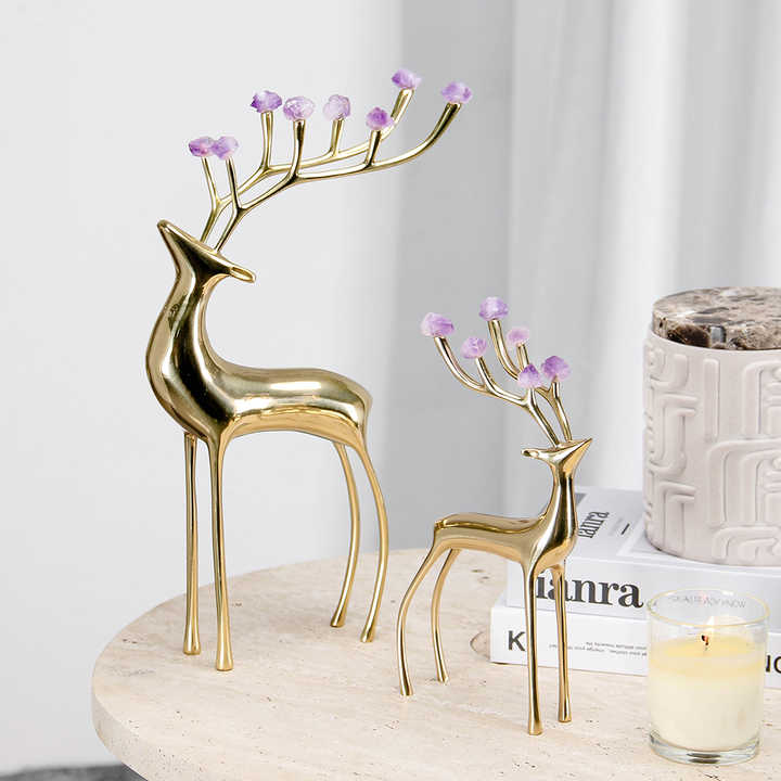 Golden stage with precious stone decor