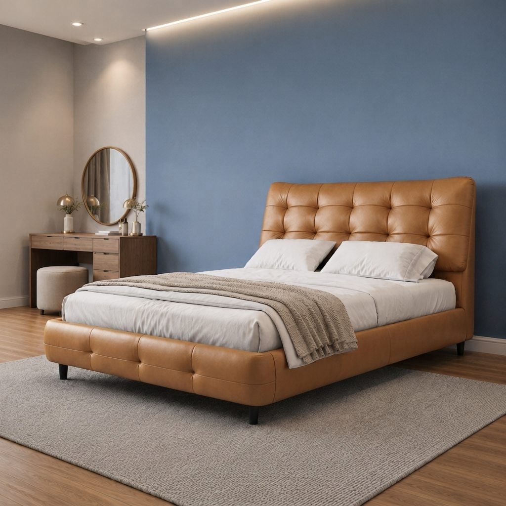 Zurich Original Leather Bed