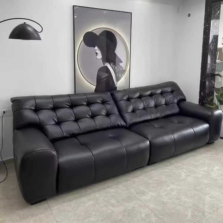 Plush Sofa Set | Modern Living Room Sofa Collection | Premium Leather Upholstery | Spacious Seating | Contemporary Design | Meeshan Furniture