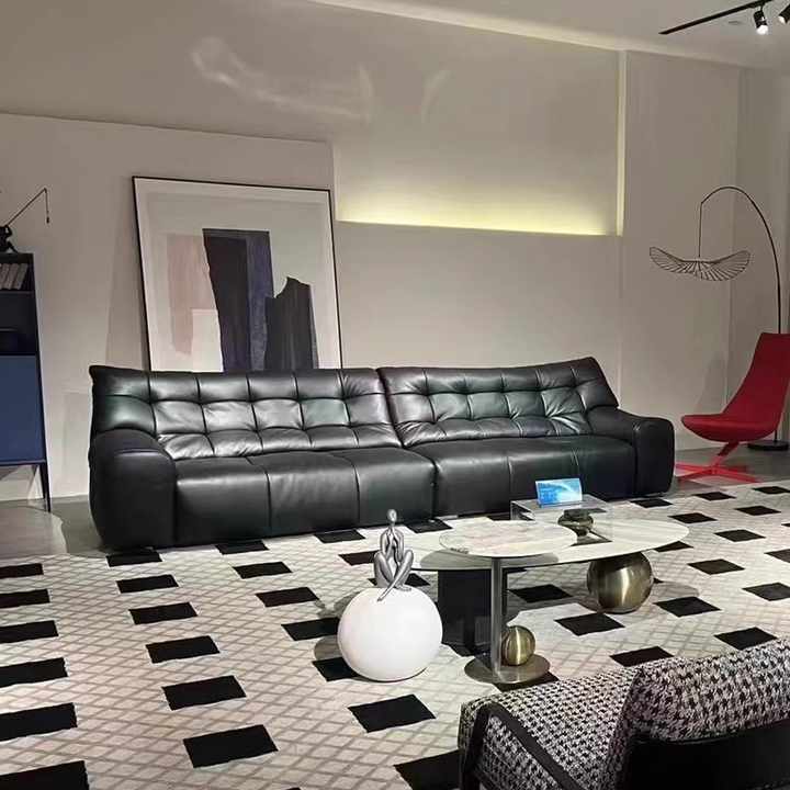 Plush Sofa Set | Modern Living Room Sofa Collection | Premium Leather Upholstery | Spacious Seating | Contemporary Design | Meeshan Furniture