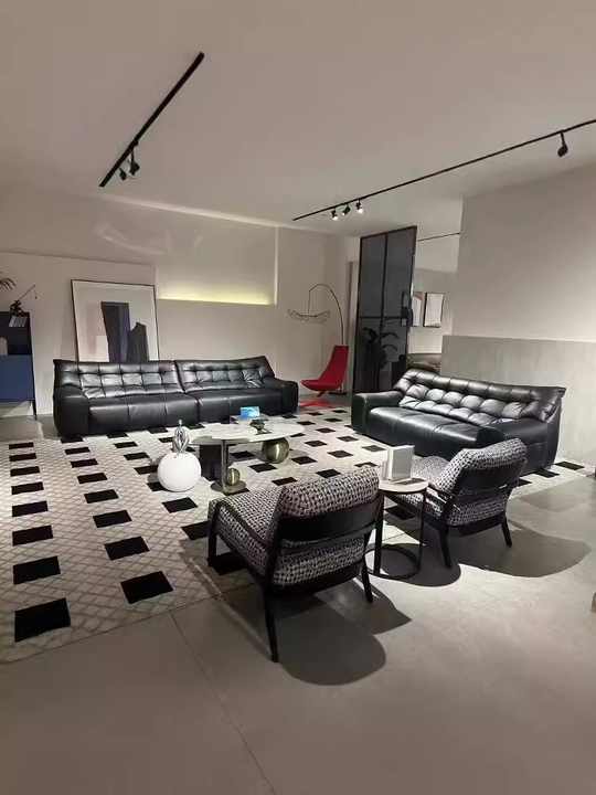 Plush Sofa Set | Modern Living Room Sofa Collection | Premium Leather Upholstery | Spacious Seating | Contemporary Design | Meeshan Furniture