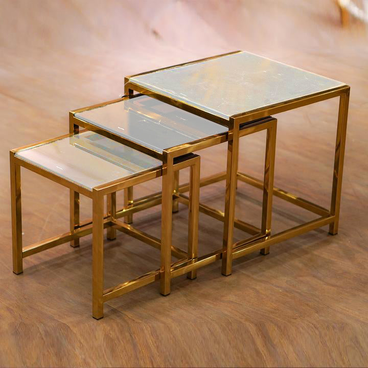 Trevino Nesting Tables Set (Cyan)