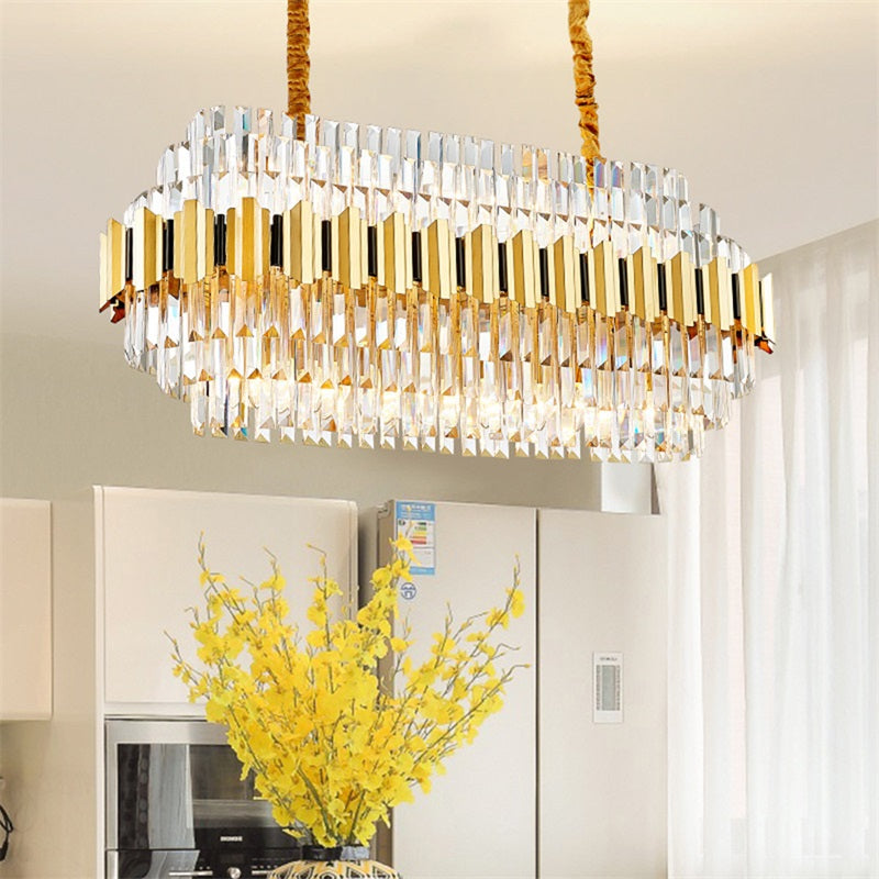 Chandelier Luxury Crystal - Diameter 40Inches / Luxury Warm Light