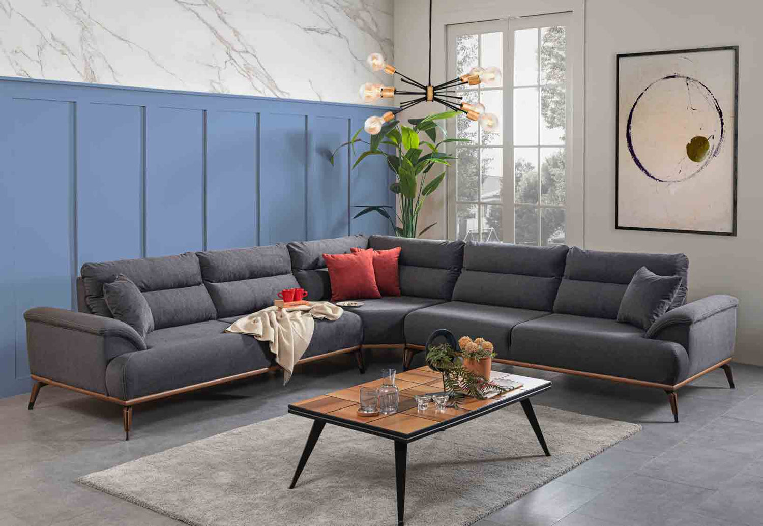 MİLANO Large Relaxing Corner Sofa
