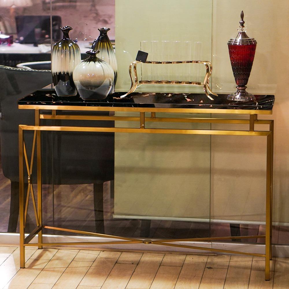 X- Style Console Table (Black)