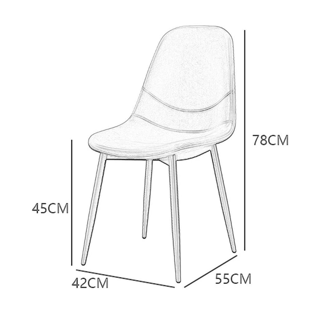 Richmond PU Leather Chair (Brown)