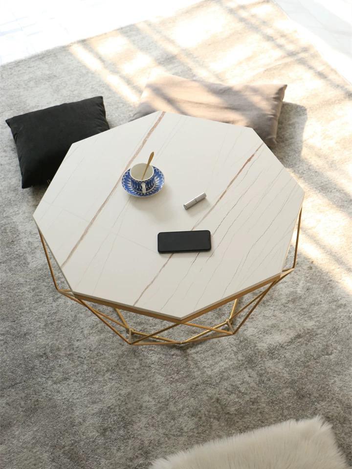 Octagon Onyx Marble Table