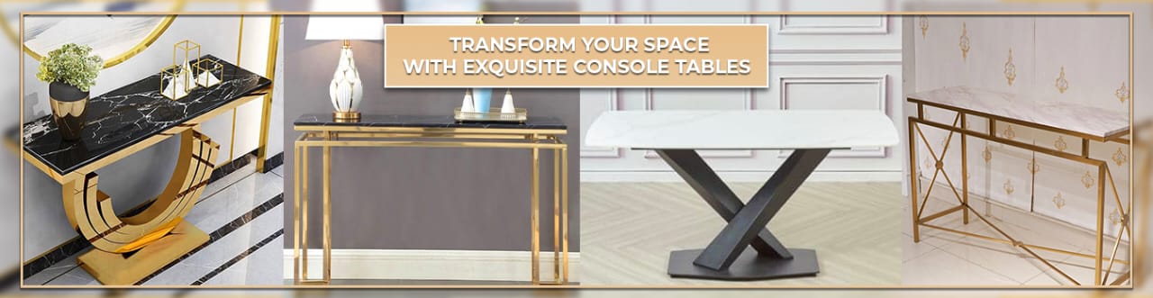 Transform Your Space with Exquisite Console Tables from Meeshan Luxe