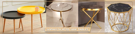 Sophisticated Side Tables: Discover Unique Accents for an Elegant Living Space at Meeshan Luxe