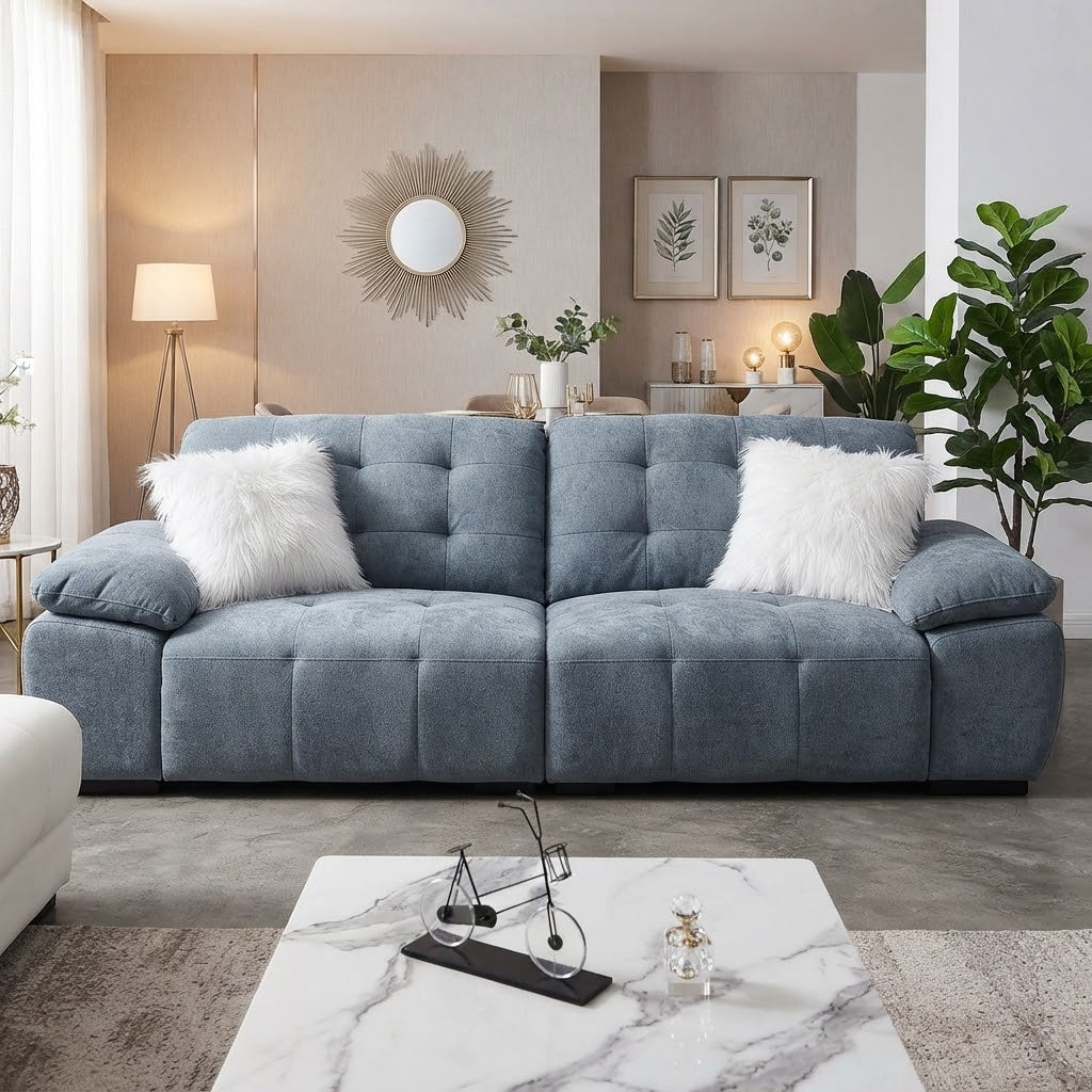 Troy Original Leather Cloud Sofa