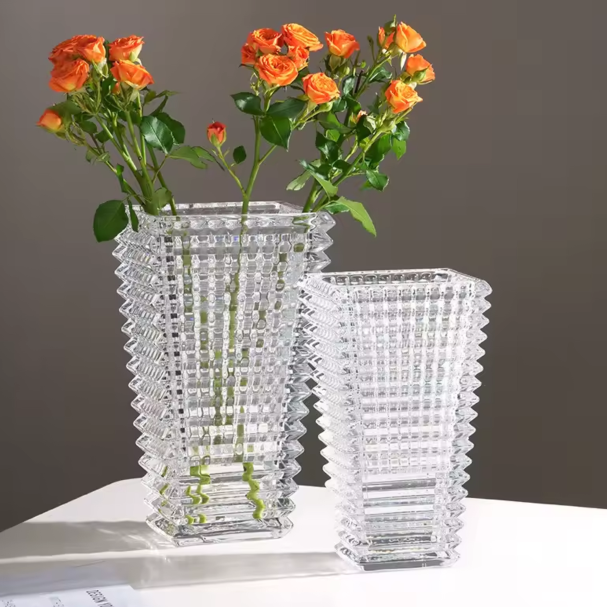 Finn Glass Vase (Black & White)