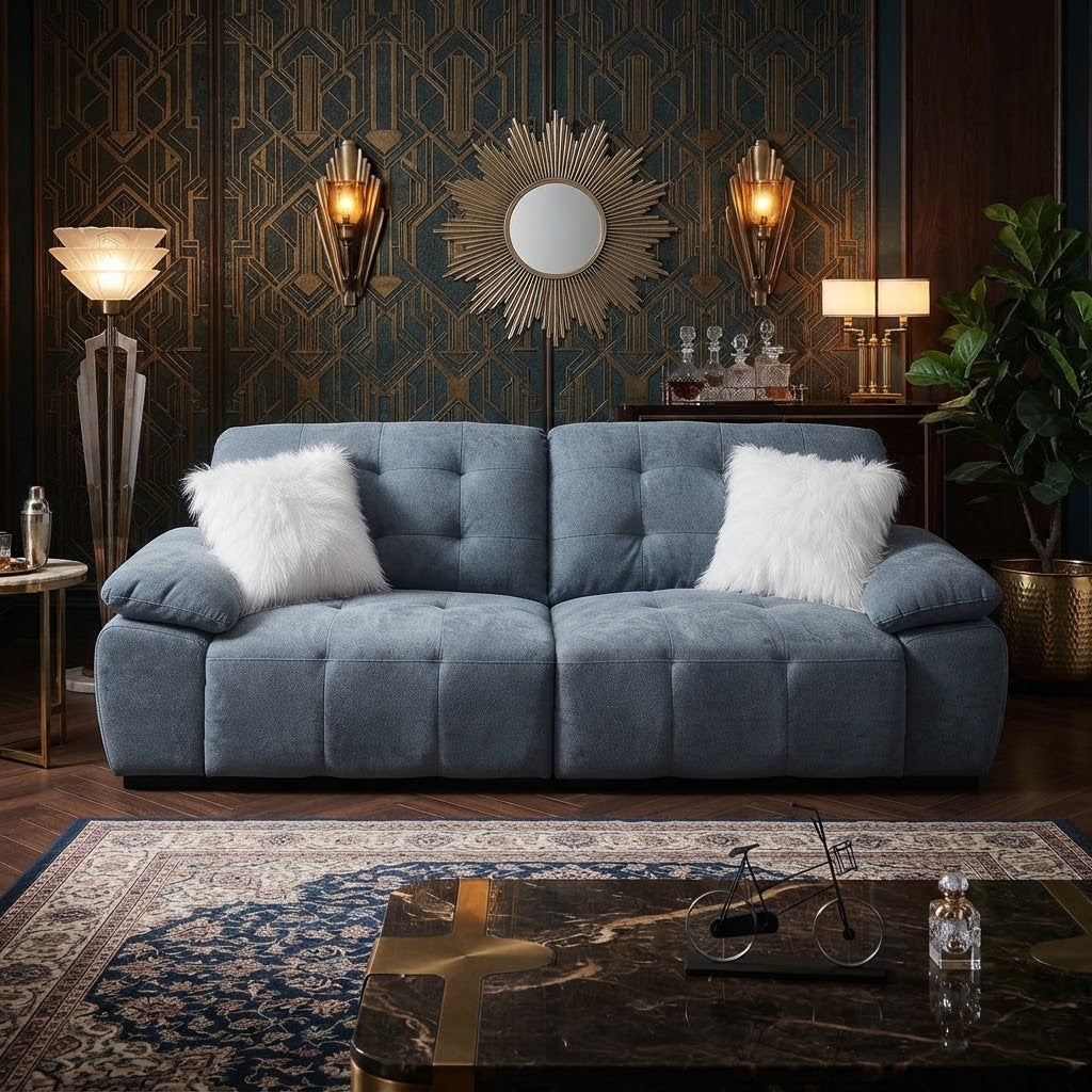 Troy Original Leather Cloud Sofa
