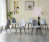 Richmond Shining Leather Dining Chair - Premium Upholstered Seat with Ergonomic Back Support - Modern Dining Room Furniture - 17.5" H x 17" W x 17" D - Black