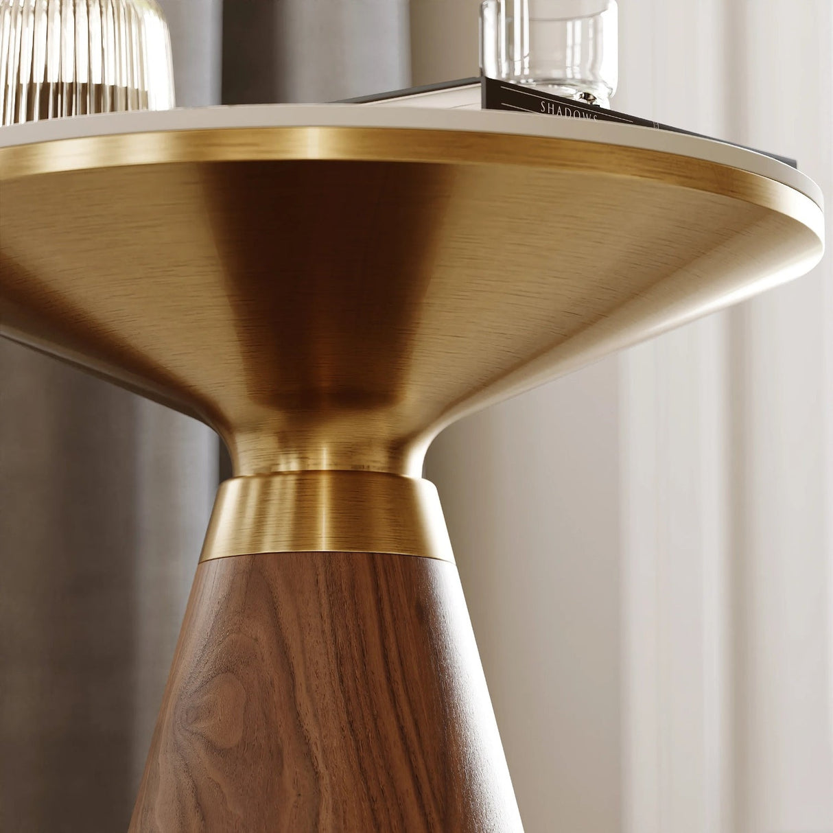 Bistro Wooden Texture Side Table