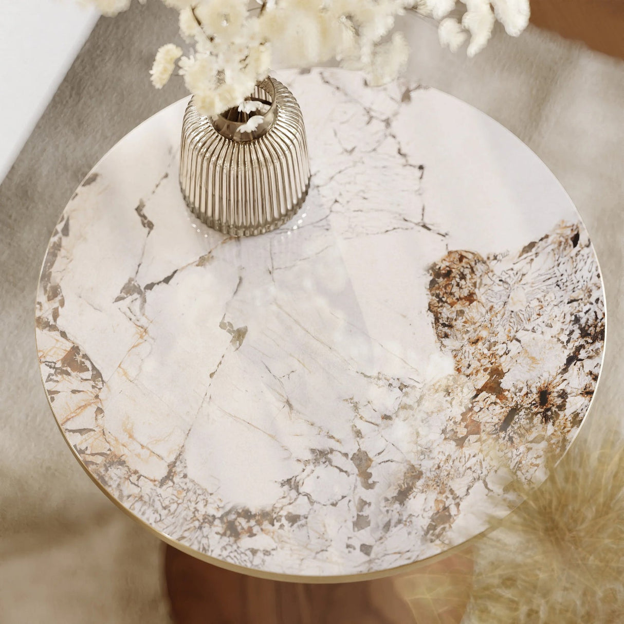 Bistro Wooden Texture Side Table