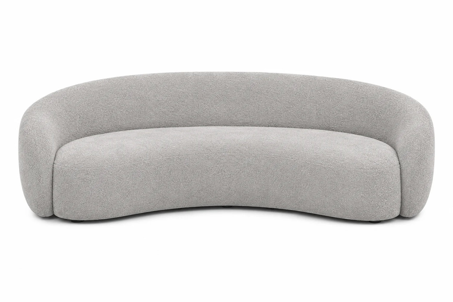 London Boucle Fabric C-Shape Sofa