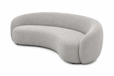 London Boucle Fabric C-Shape Sofa