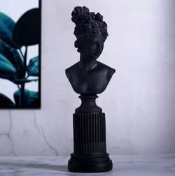 Black Head Sculpture