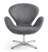 Tulip Velvet Lounge Chair