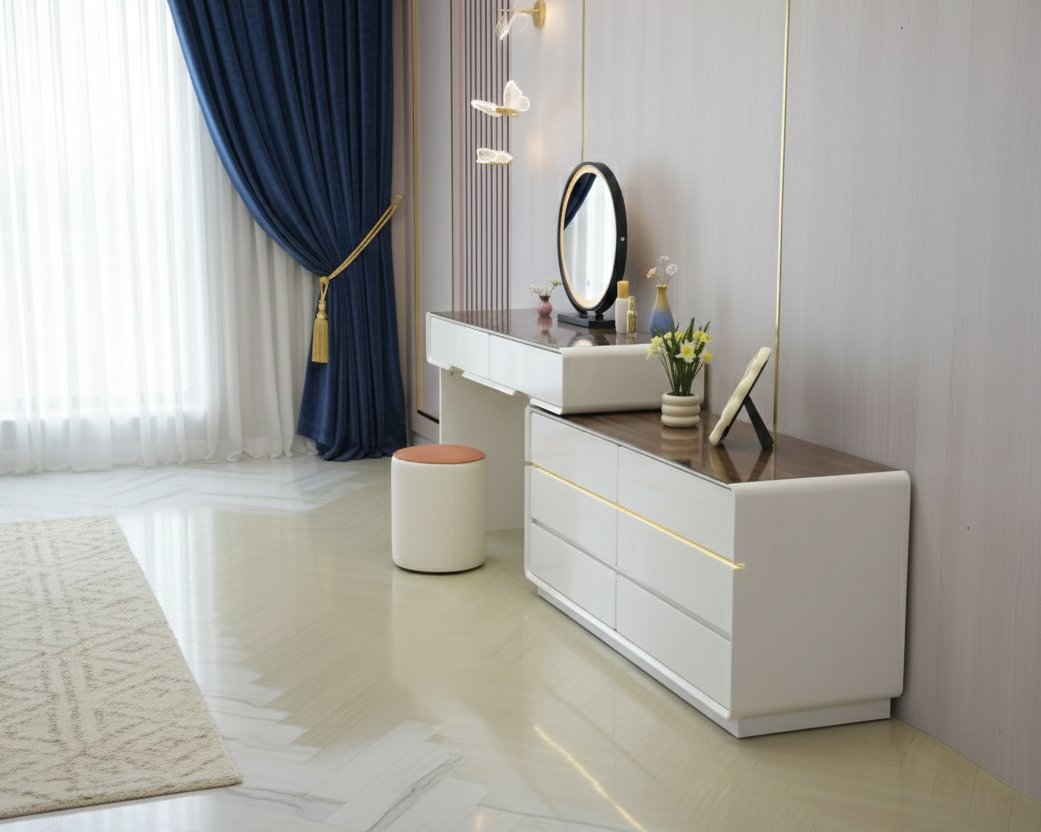 Bursa Dresser With Mirror