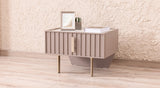 Latte Bedside Table