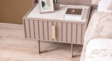 Latte Bedside Table